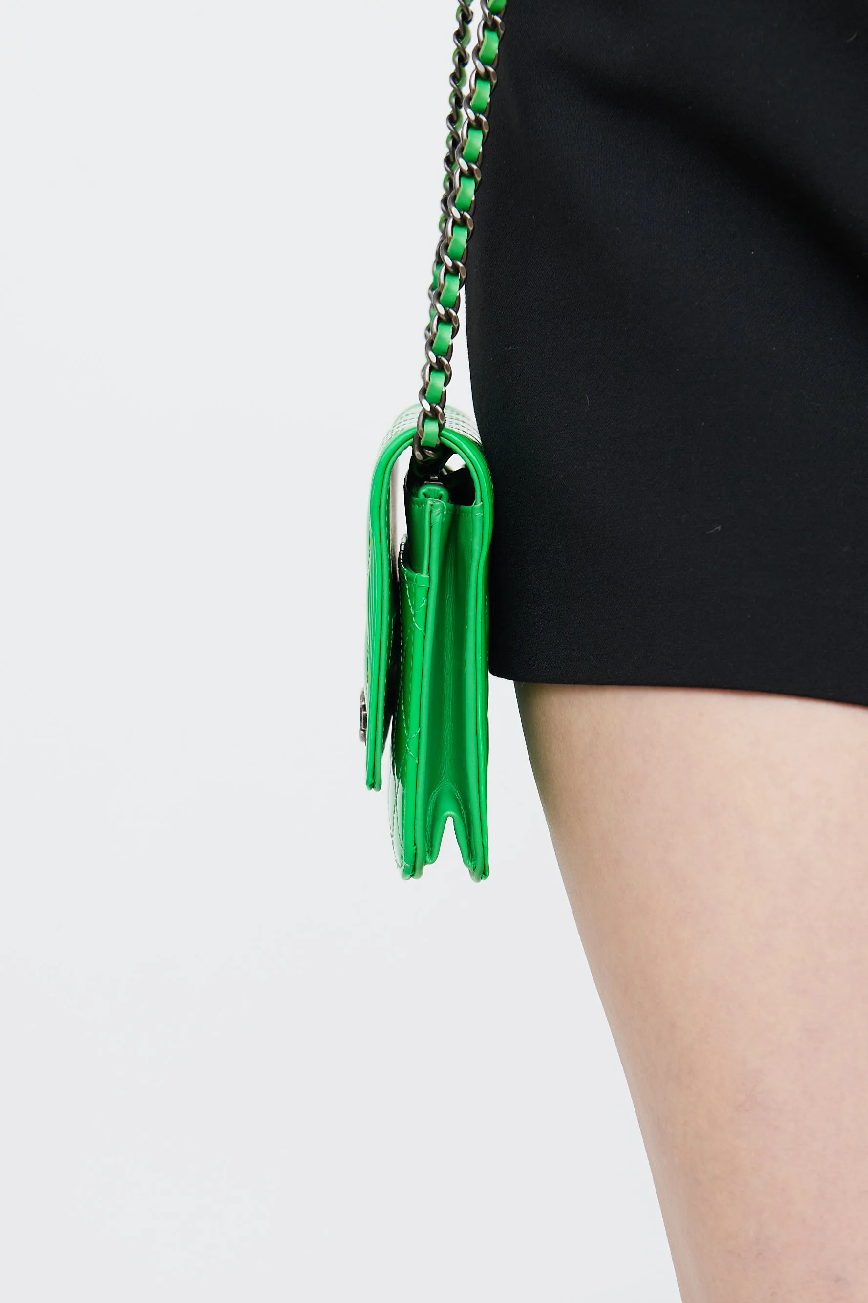 2016 Green Patent Boy Wallet On Chain