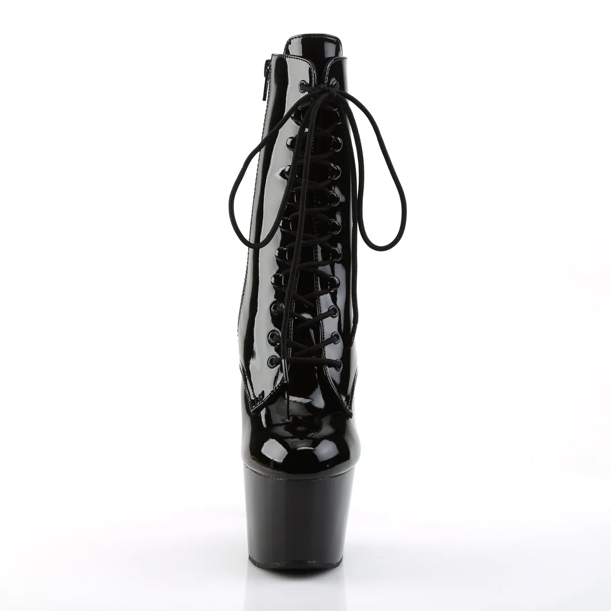 Adore 1020 Black Patent  7" Heel Platform Ankle Boots Direct