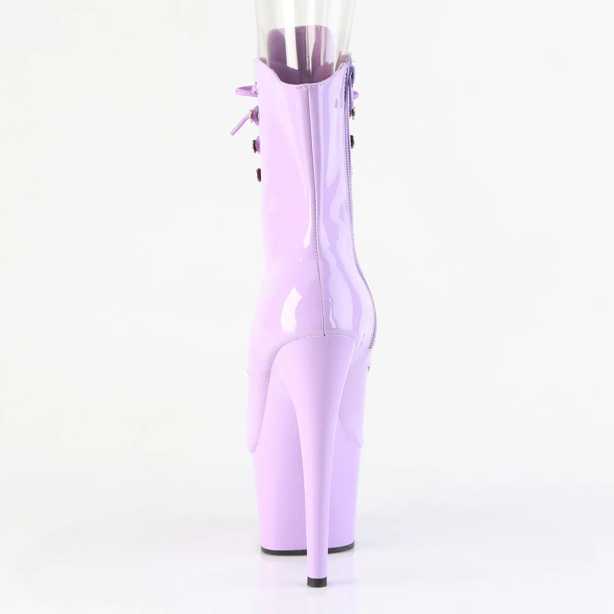 Adore 1021 Open Toe Lilac Patent / Platform Ankle Boots 7" Heel - Direct