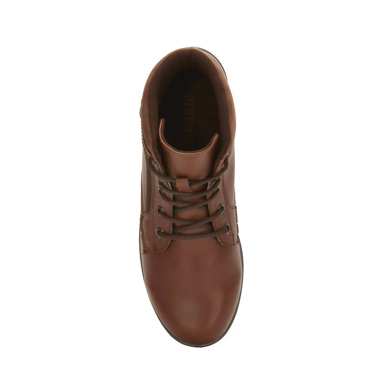 Andrea - Women's Flat Booties With Side Zipper