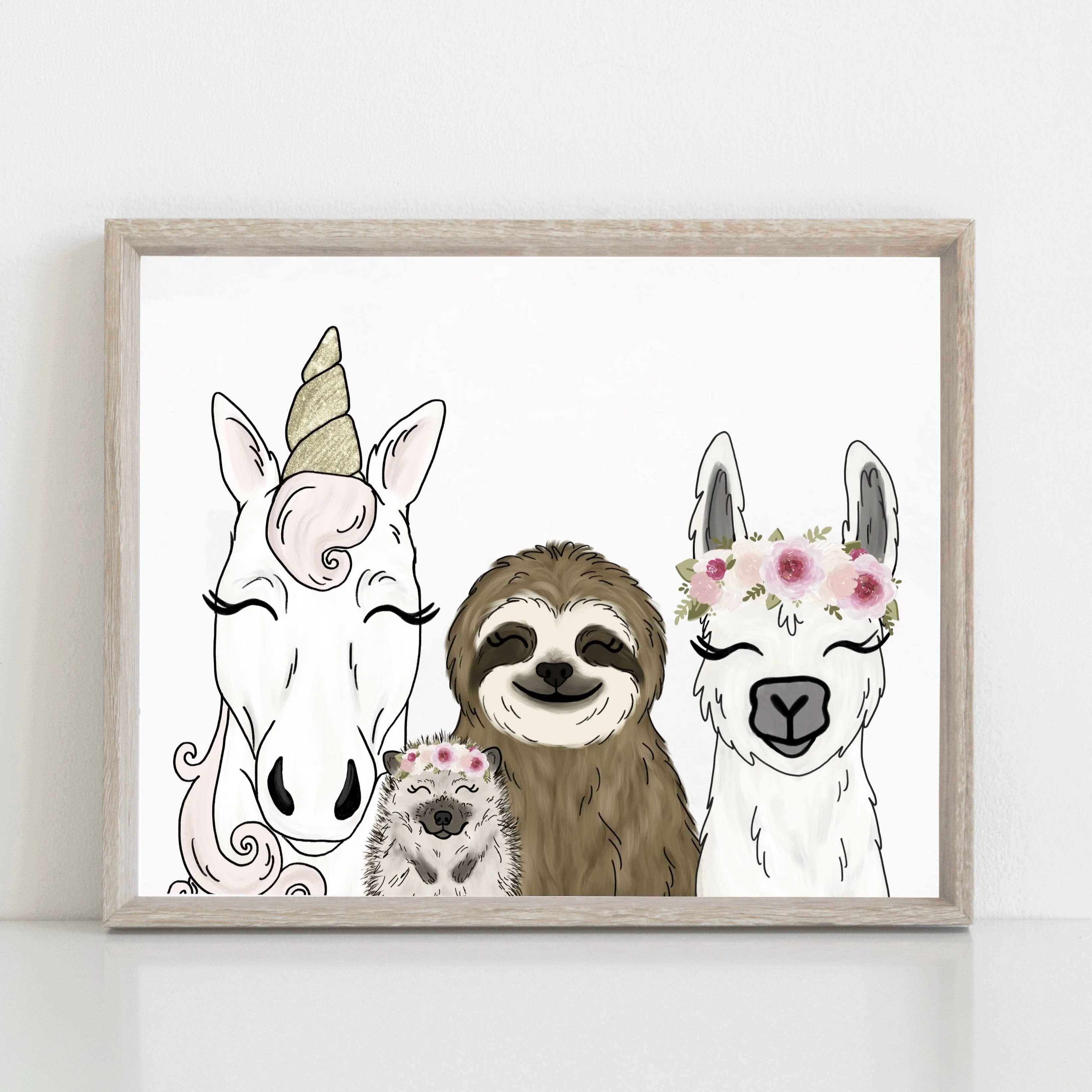 Animal Friends Art Print