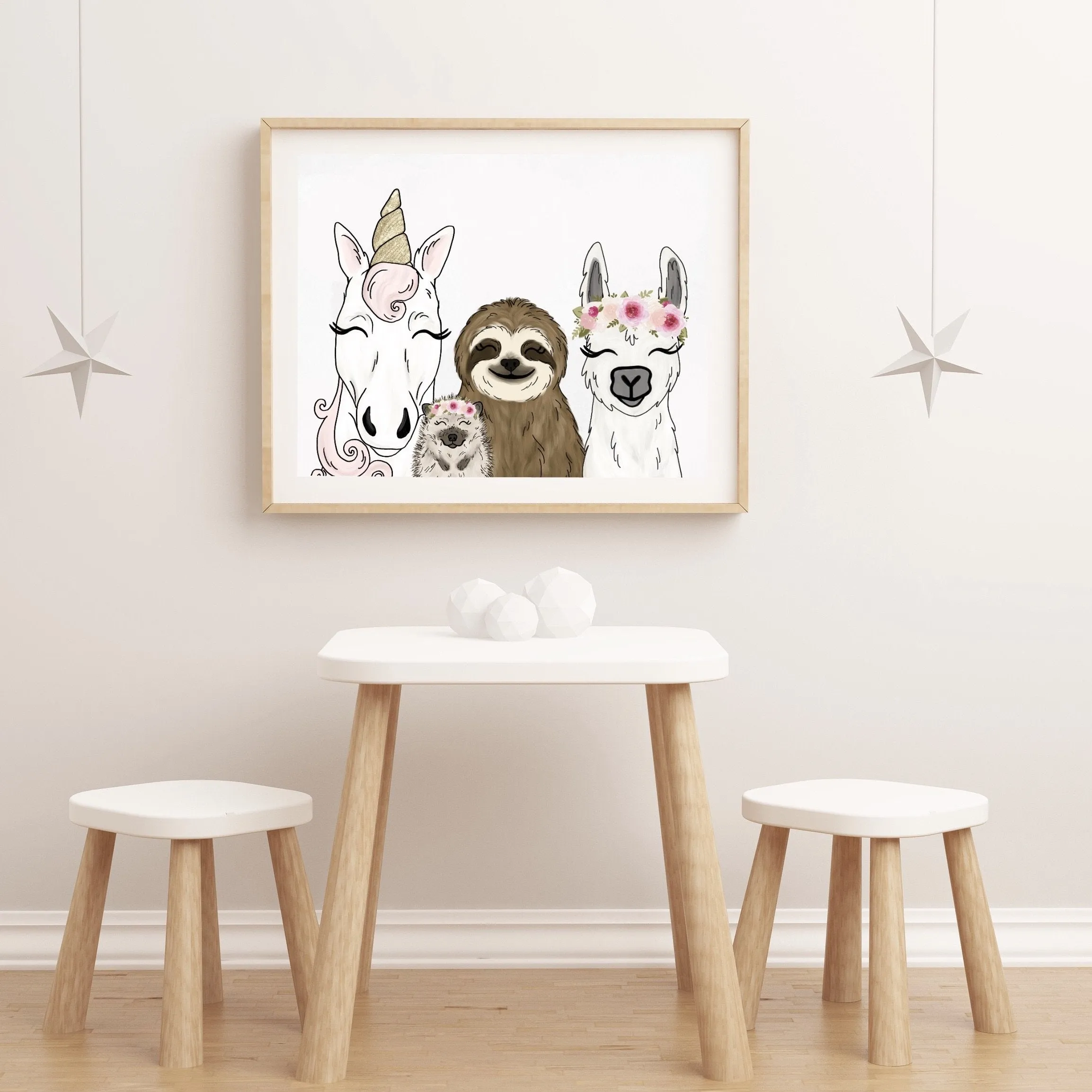 Animal Friends Art Print