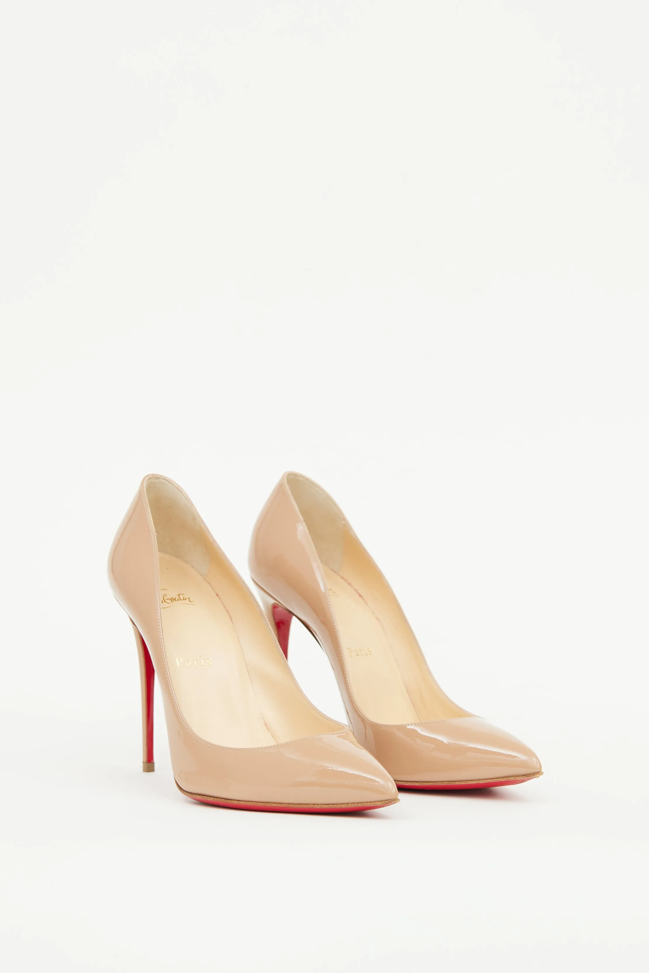 Beige Patent Pigalle Follies Pump