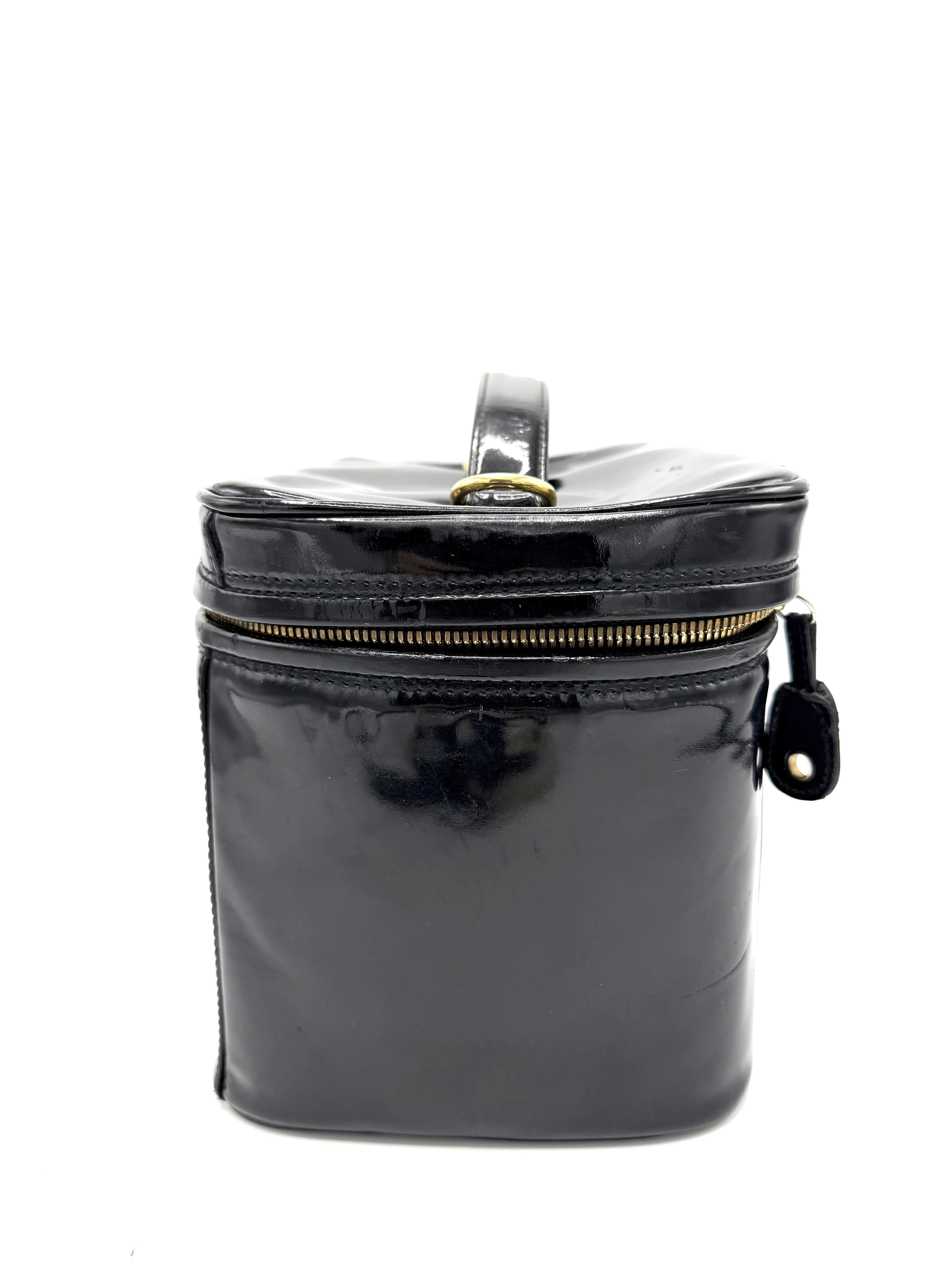 CC Black Patent Zip XL Vanity
