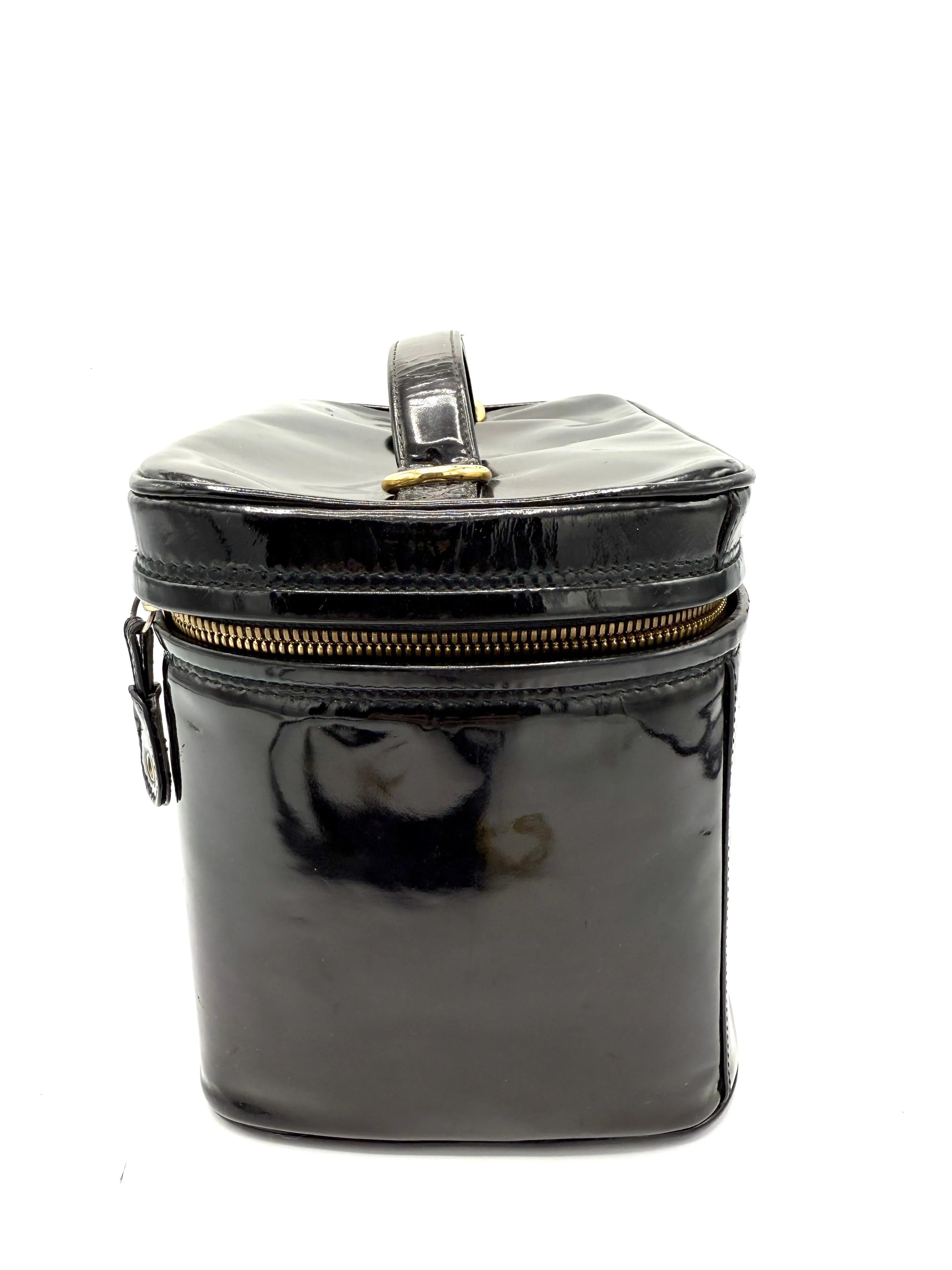 CC Black Patent Zip XL Vanity
