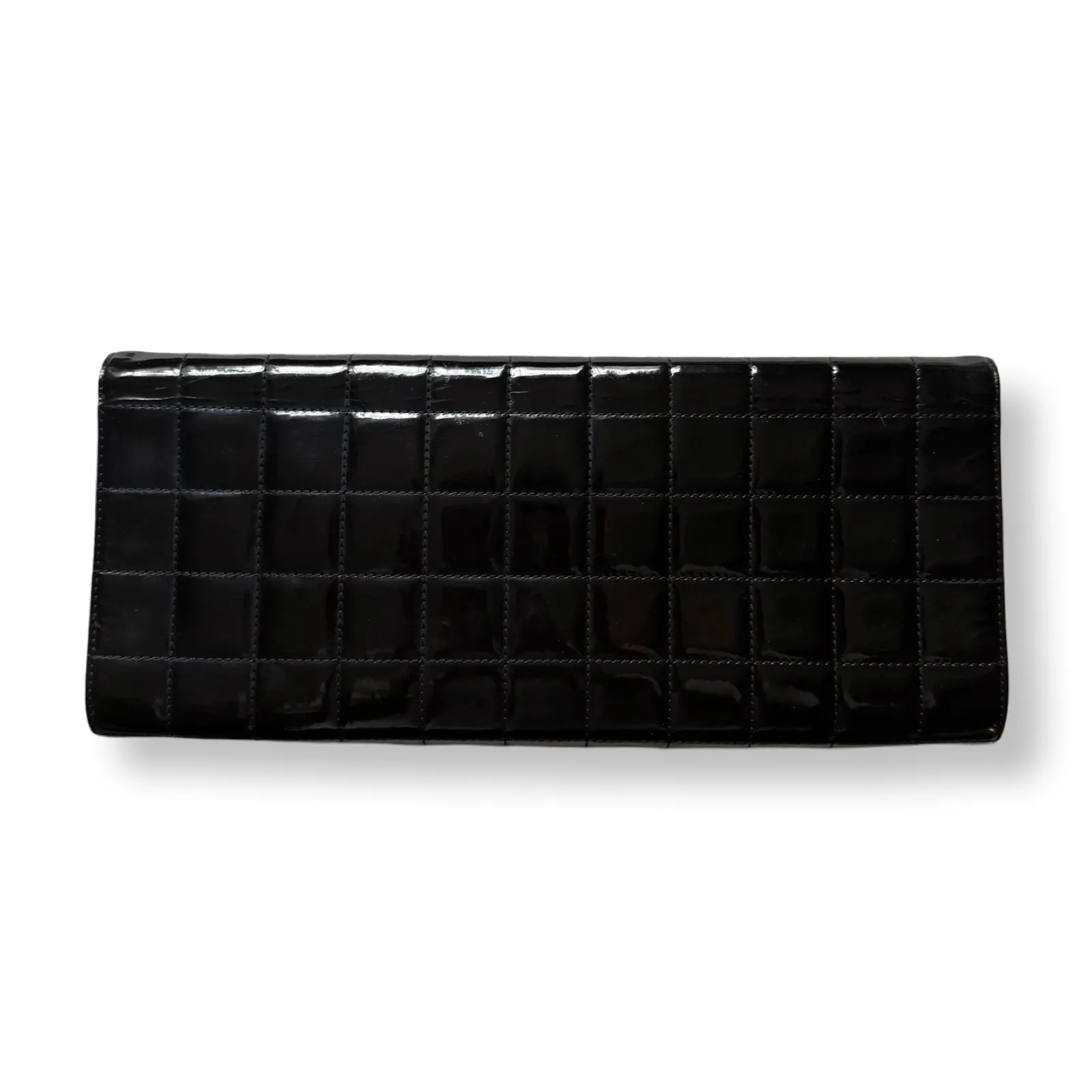 Chanel Chocolate Bar Patent Clutch
