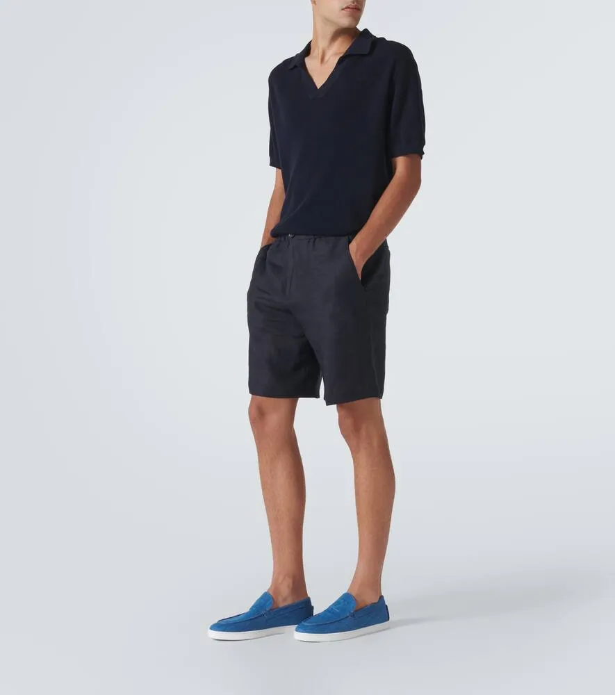 Christian Louboutin Varsiboat denim slip-on shoes