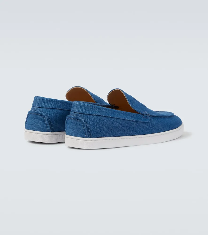 Christian Louboutin Varsiboat denim slip-on shoes