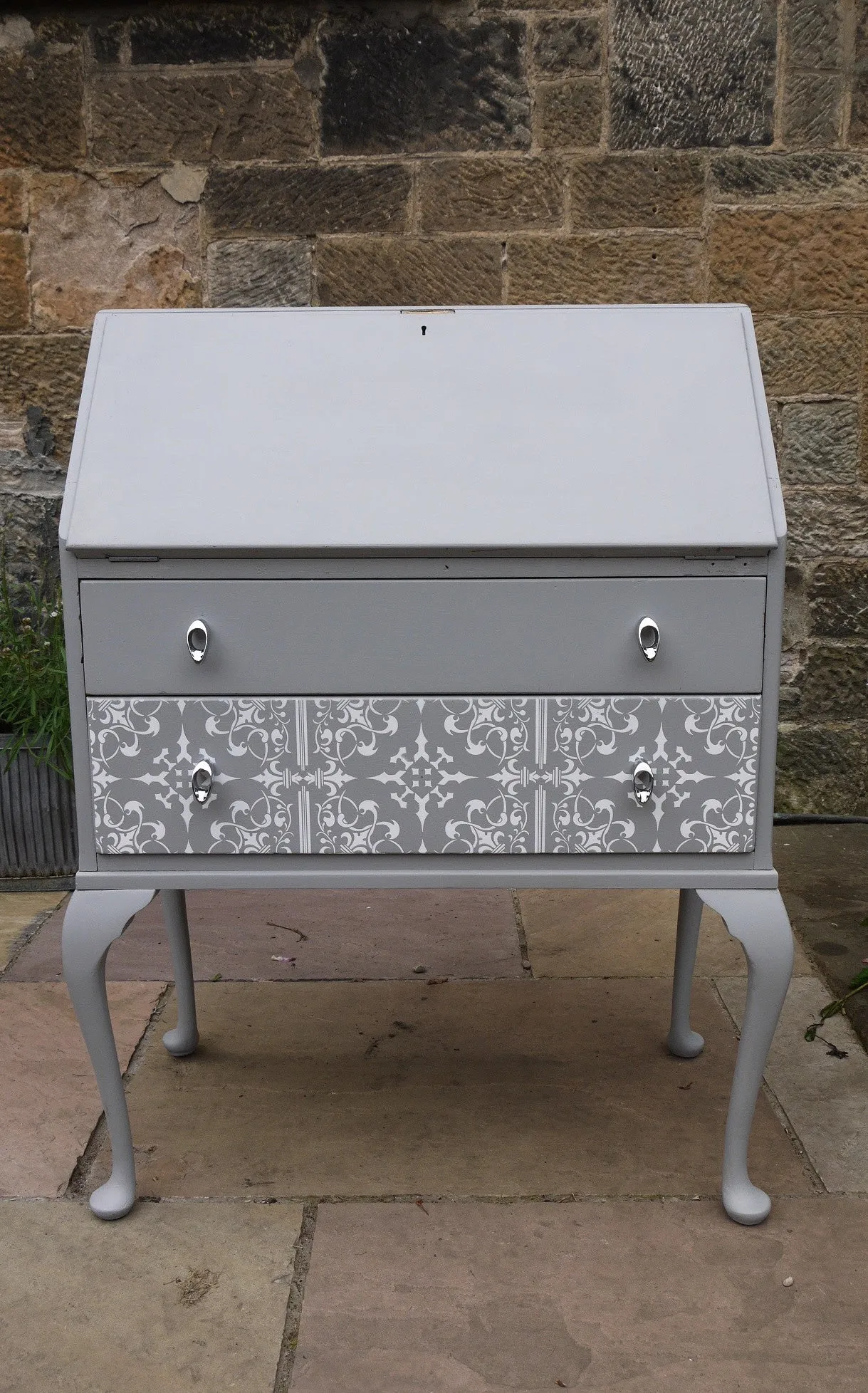 Custom listing for Sharon. Hand painted writing bureau