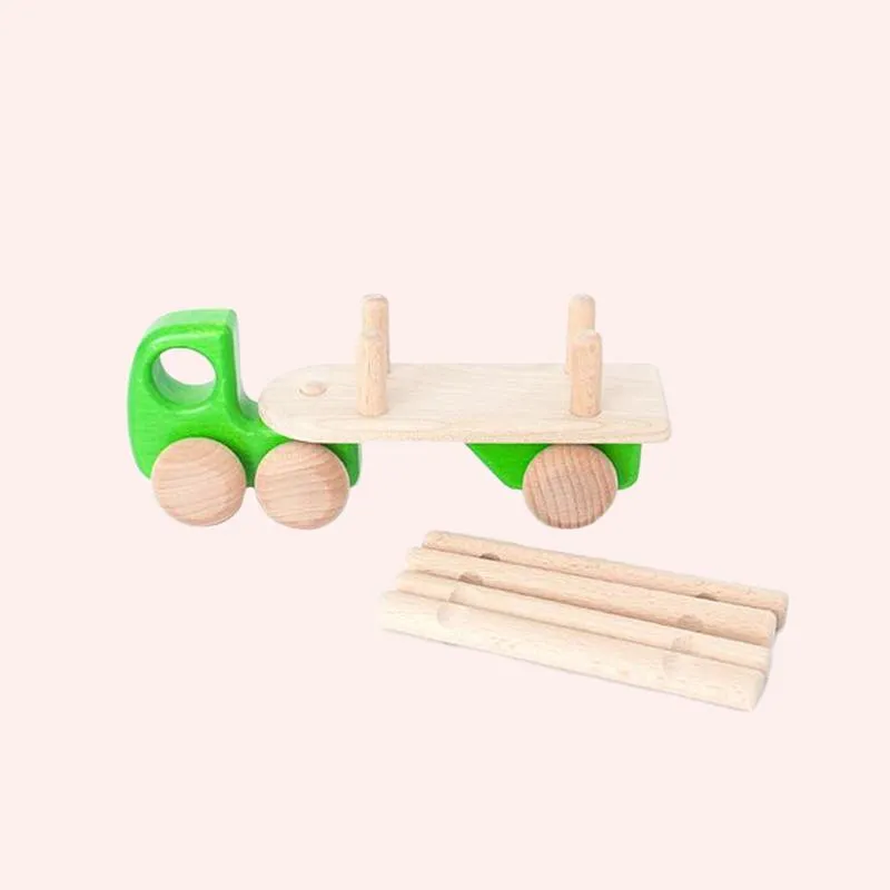Green Logging Truck