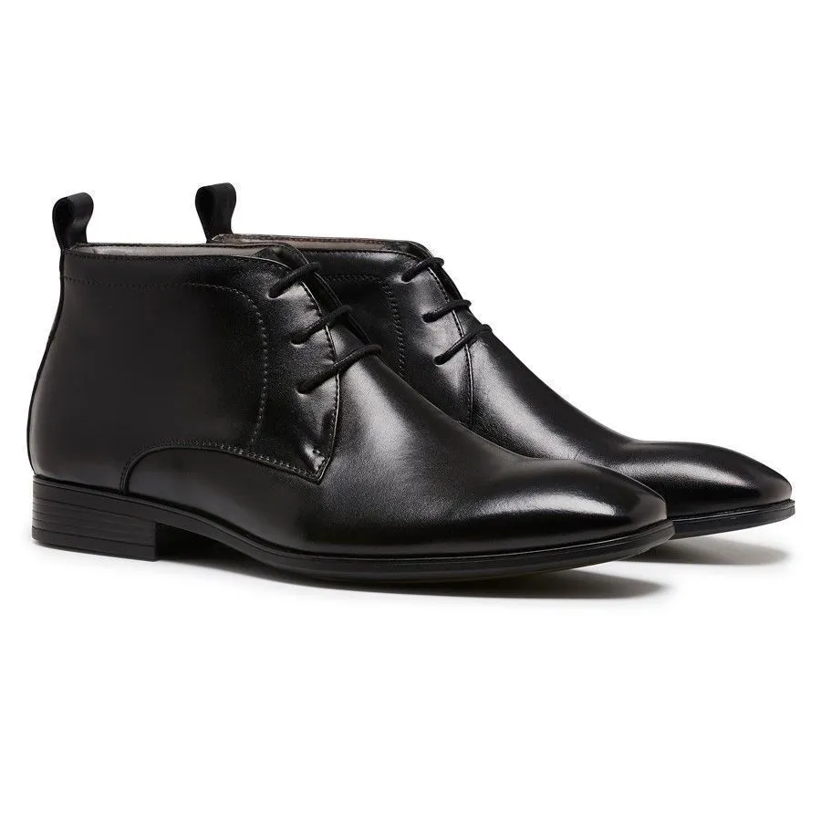 JULIUS MARLOW HUB Leather Boots Dress Work Formal Business Shoes Chukka