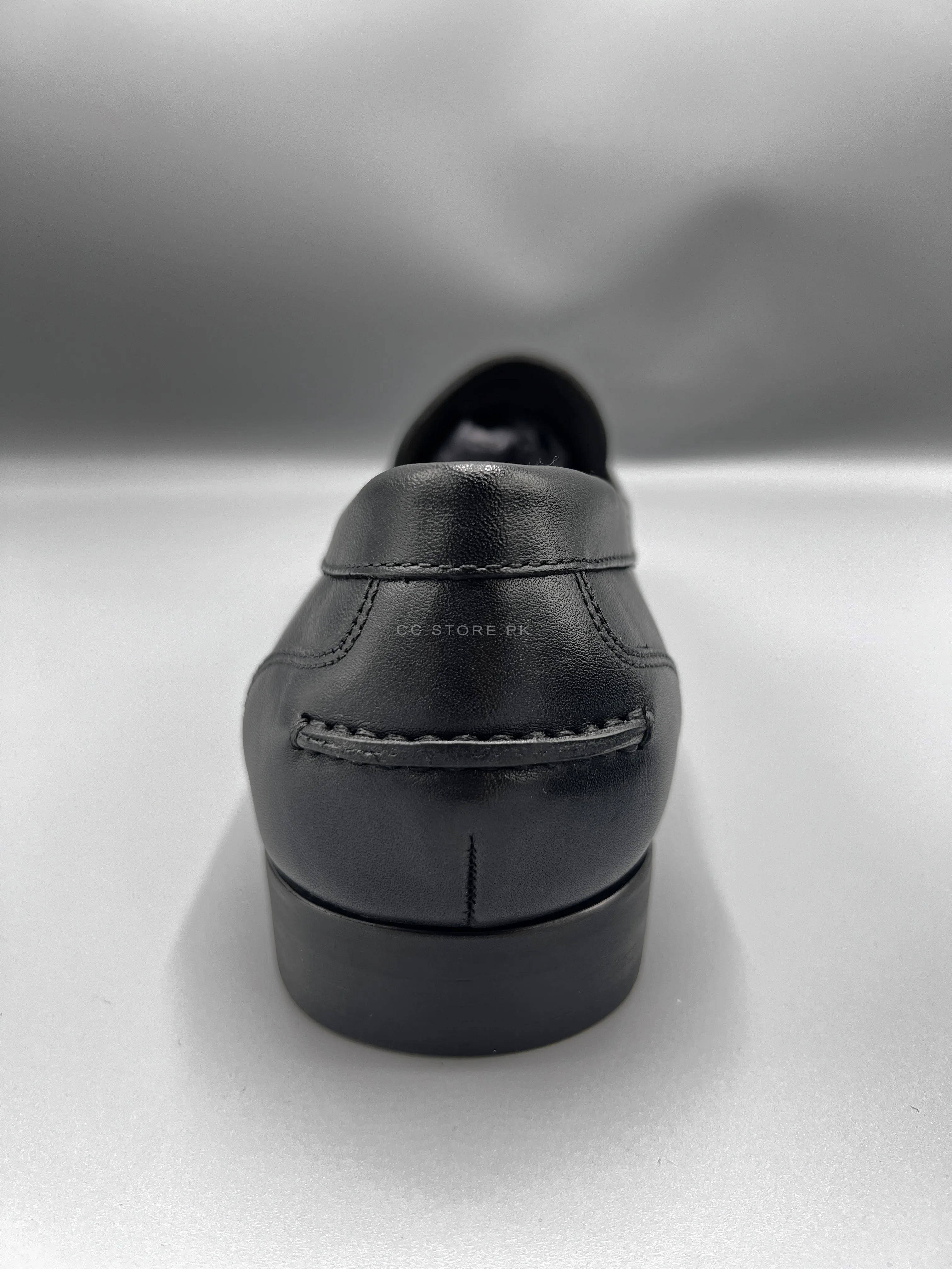 MD Penny Napa Leather Black Loafers
