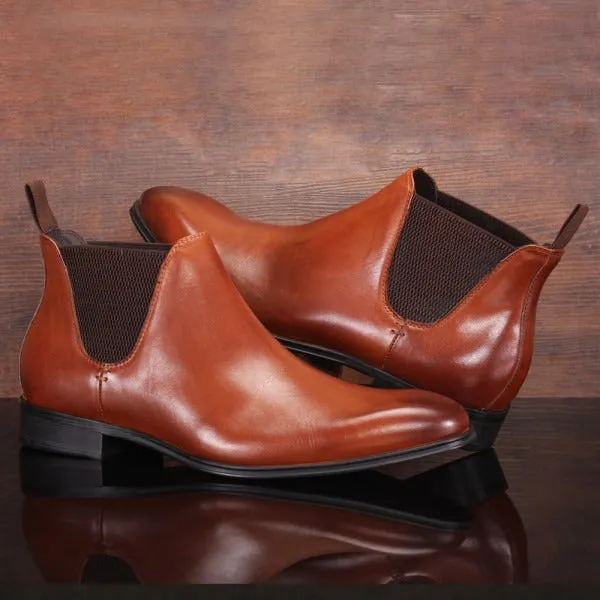 Men's Chukka Leather Ankle High Ben Boots