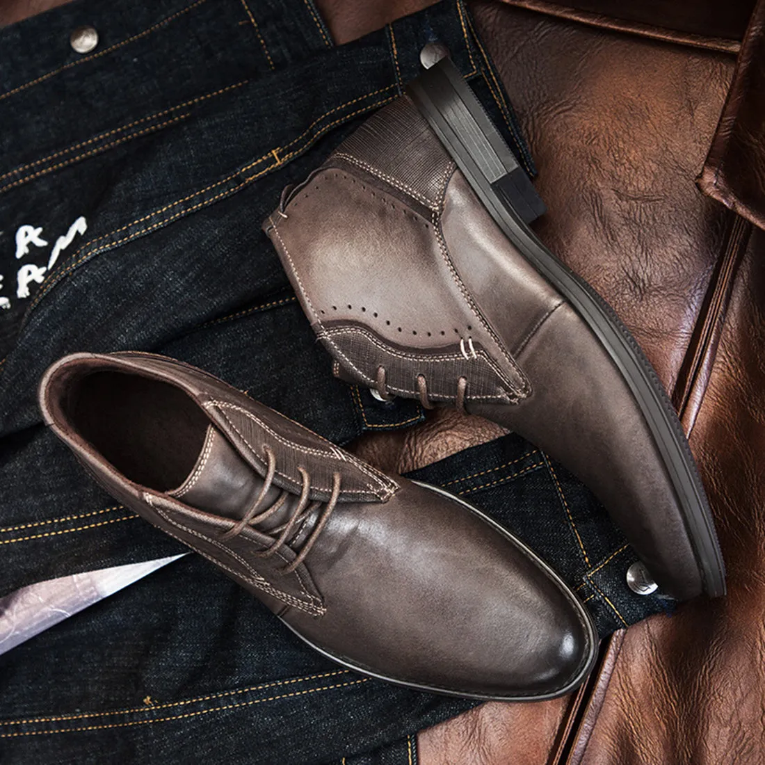 Men's Nubuck Retro Chukka Boots