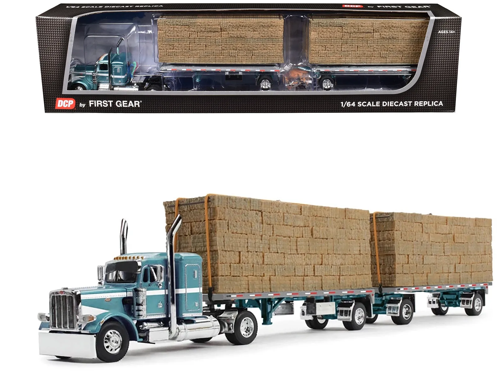 Peterbilt 389 36" Flat Top Sleeper with Utility Dual 28.5'