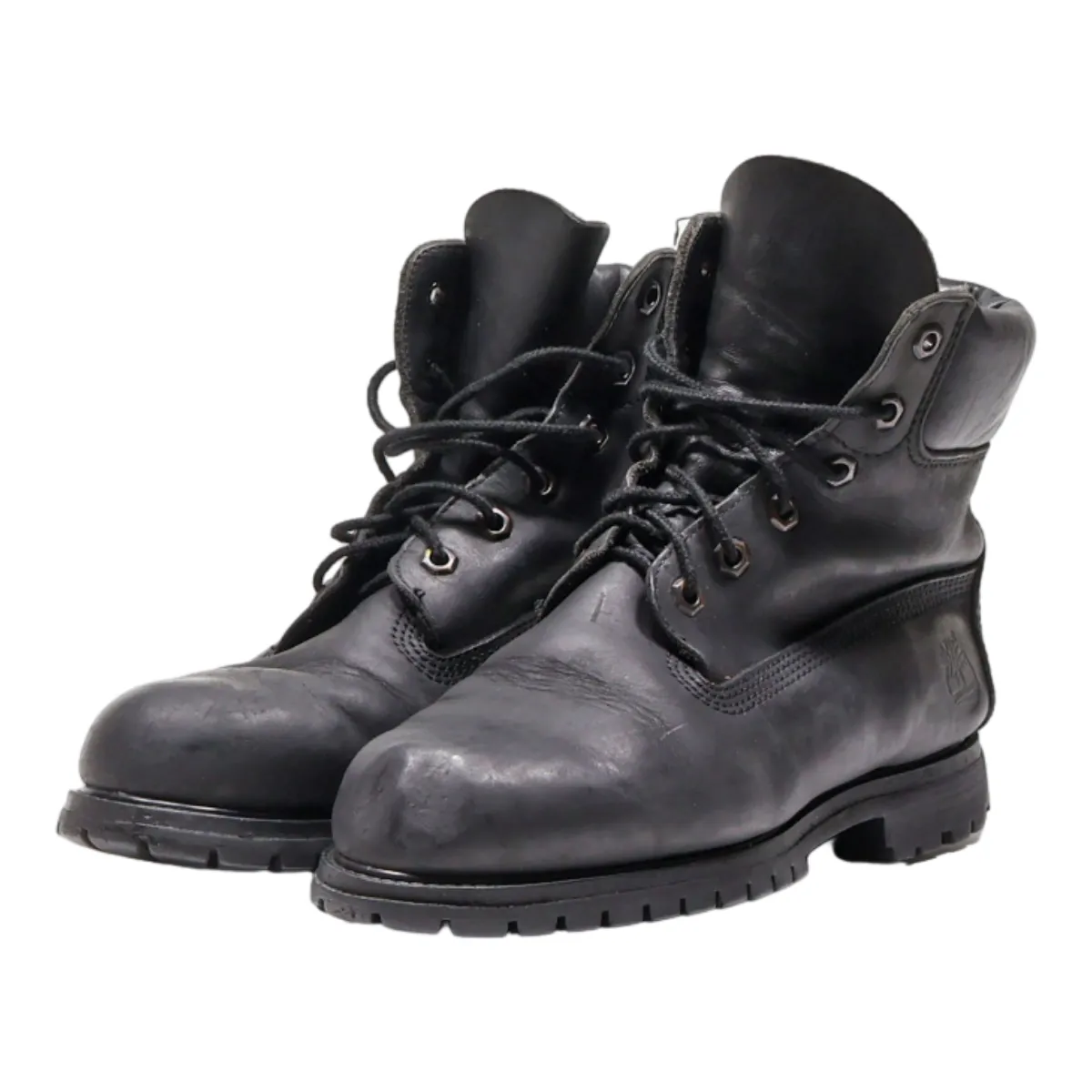 TIMBERLAND Chukka Boots Black Leather Womens UK 8.5