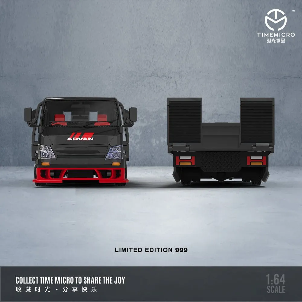 TimeMicro - 1:64 H300 FLATBED TRANSPORT TRAILER Diecast model car - ADVAN  - TM647202
