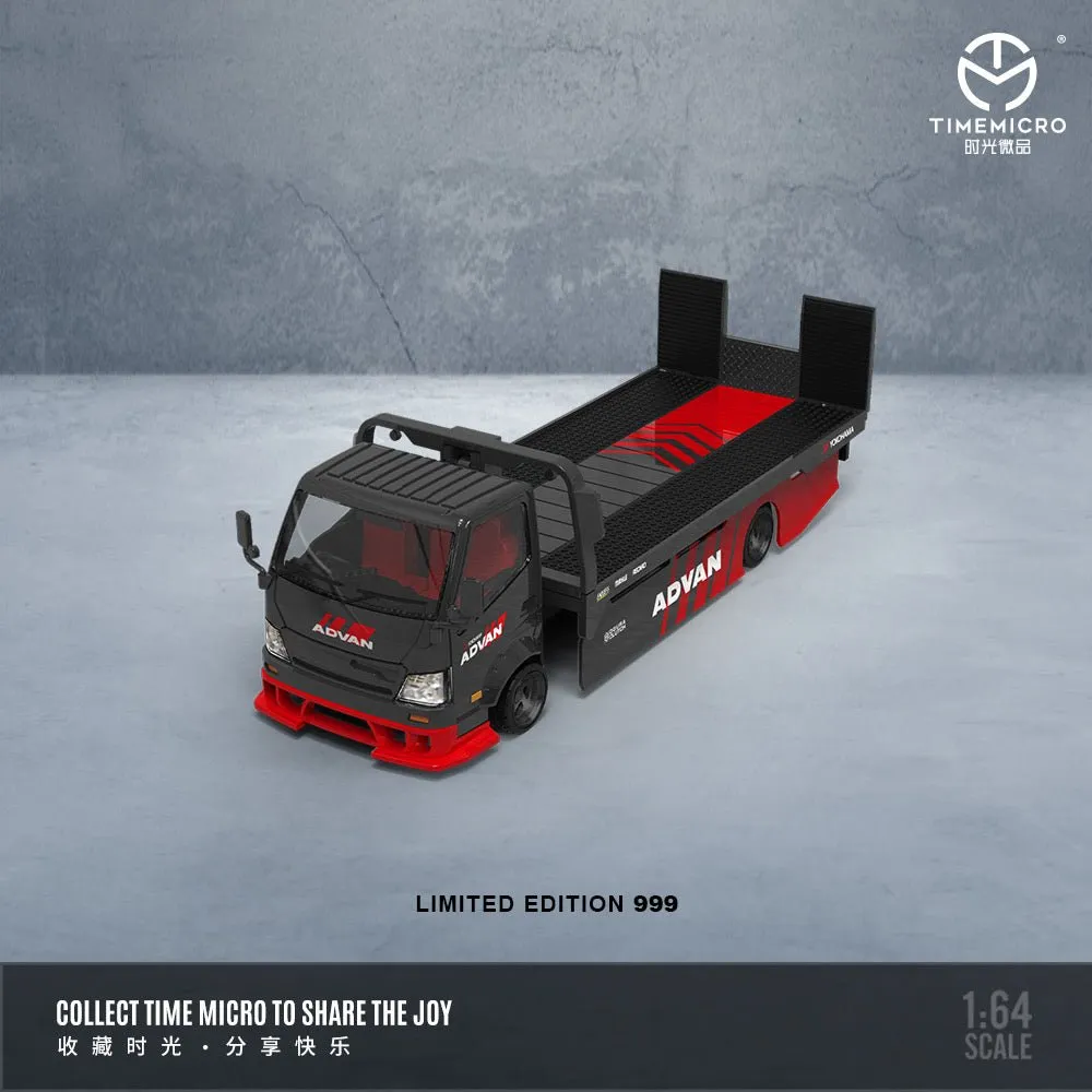 TimeMicro - 1:64 H300 FLATBED TRANSPORT TRAILER Diecast model car - ADVAN  - TM647202
