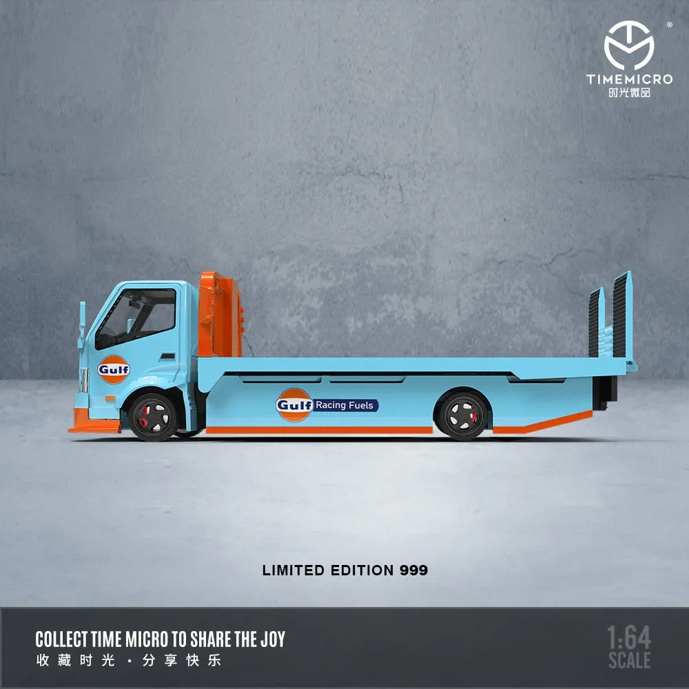TimeMicro - 1:64 H300 FLATBED TRANSPORT TRAILER Diecast model car - Gulf Racing Fuels - TM647201