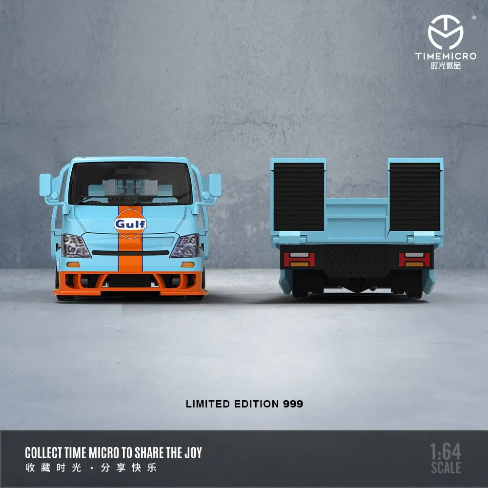 TimeMicro - 1:64 H300 FLATBED TRANSPORT TRAILER Diecast model car - Gulf Racing Fuels - TM647201
