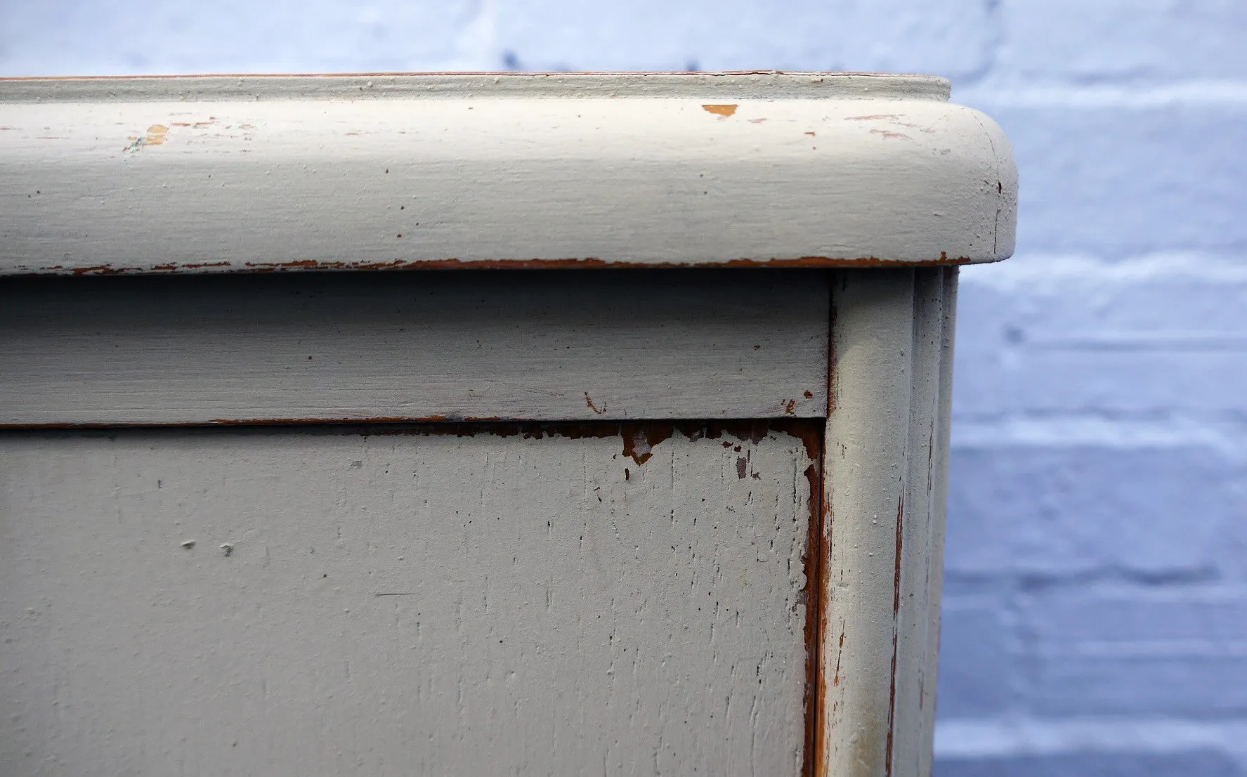 Vintage bedside cabinet hand painted in Miss Mustard Seed Milk Paint Schloss